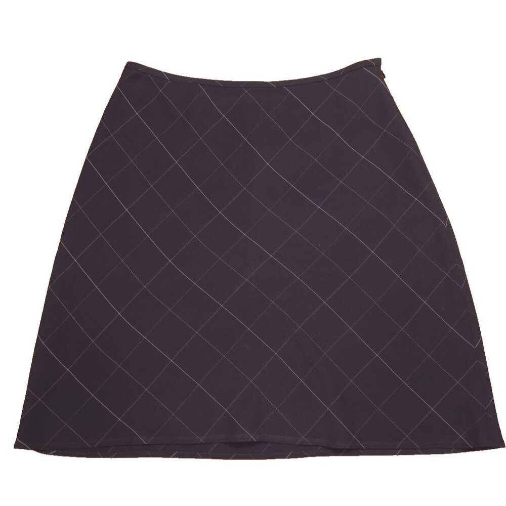 Anne Klein Sz 10 Simple Black Academia Professor Work Office Schoolgirl Skirt